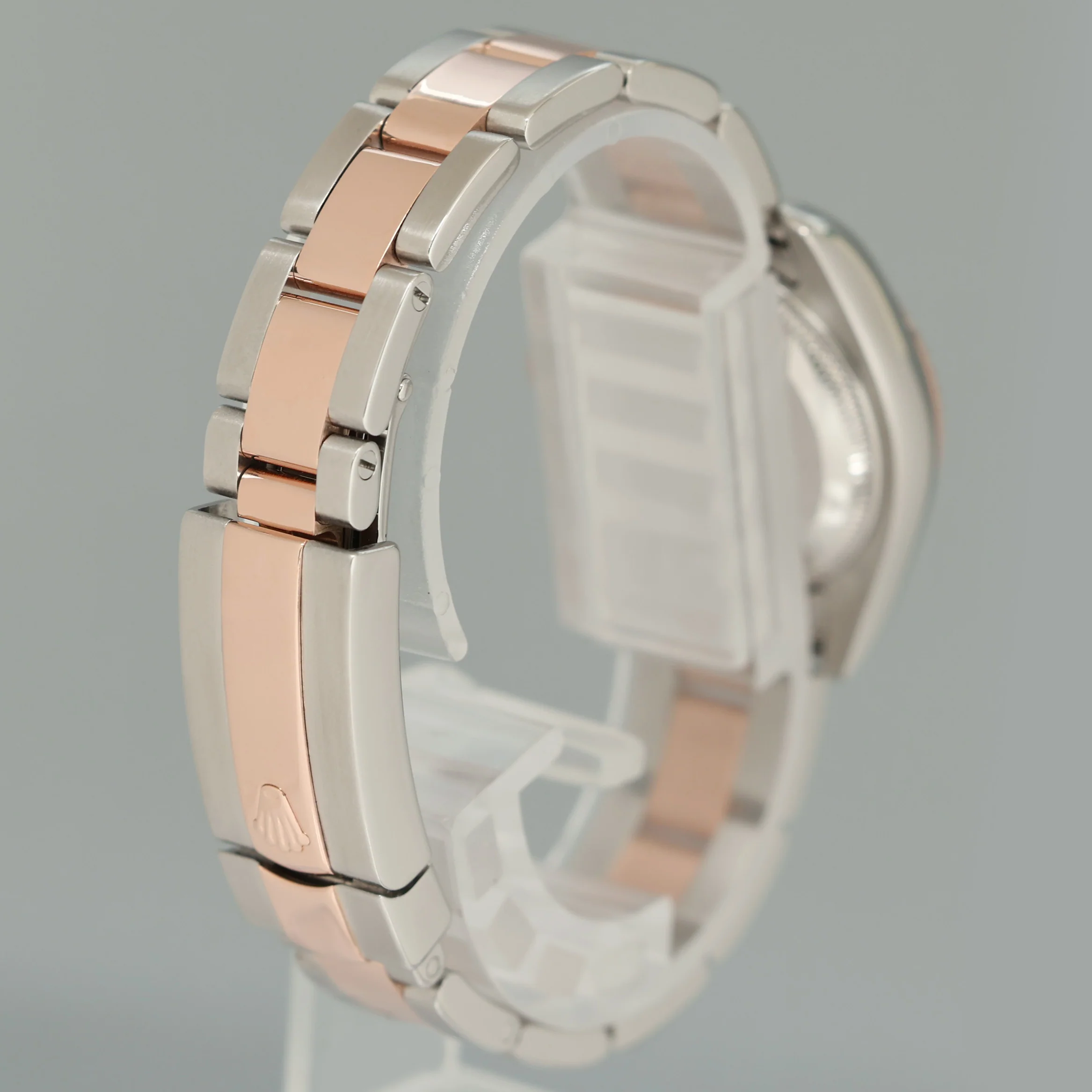 MINT Ladies Rolex DateJust 179171 White Stick Two-Tone Rose Gold Oyster Watch Box - Image 6
