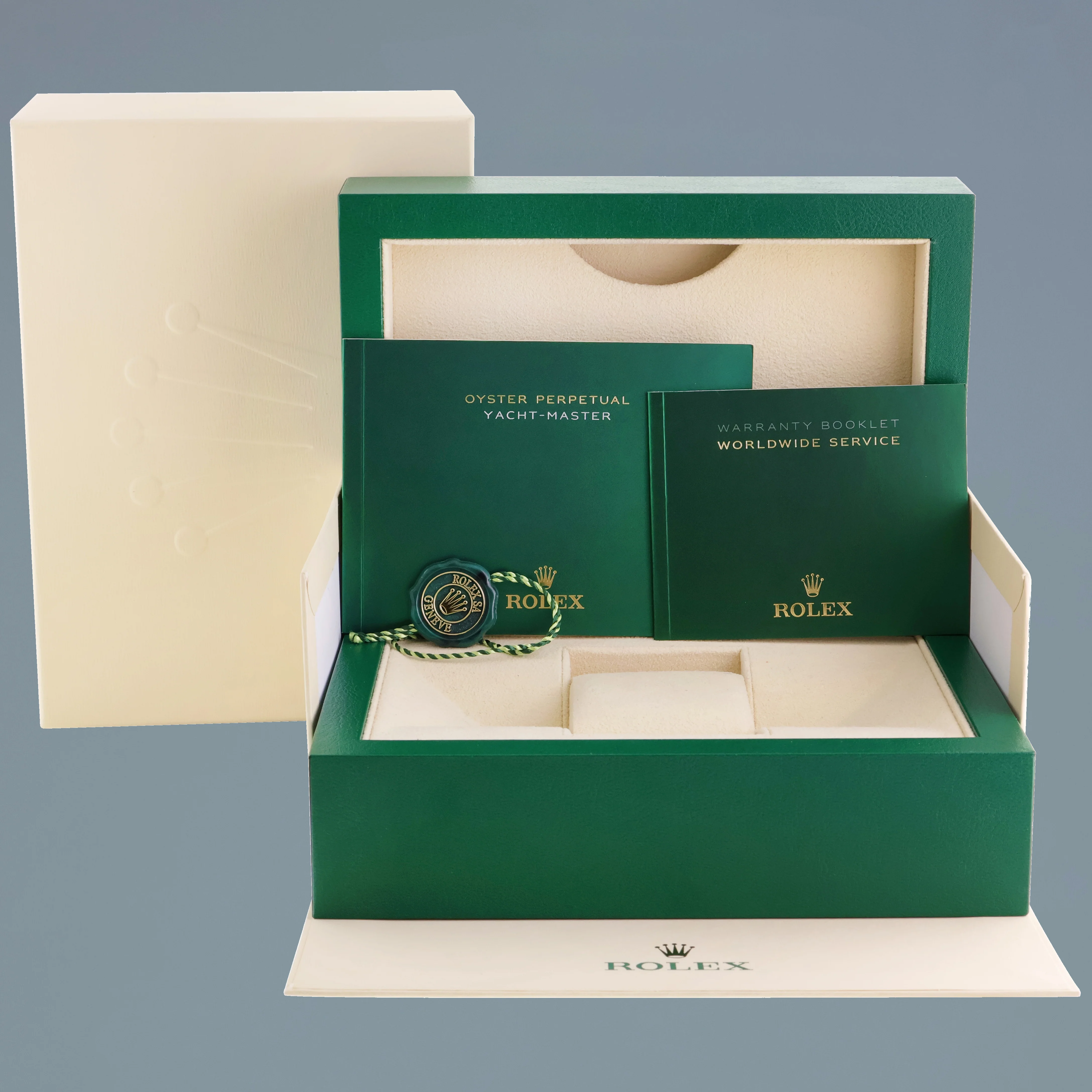 2019 MINT Rolex Yacht-Master 268622 Steel Rhodium 37mm Blue hand Watch Box - Image 7