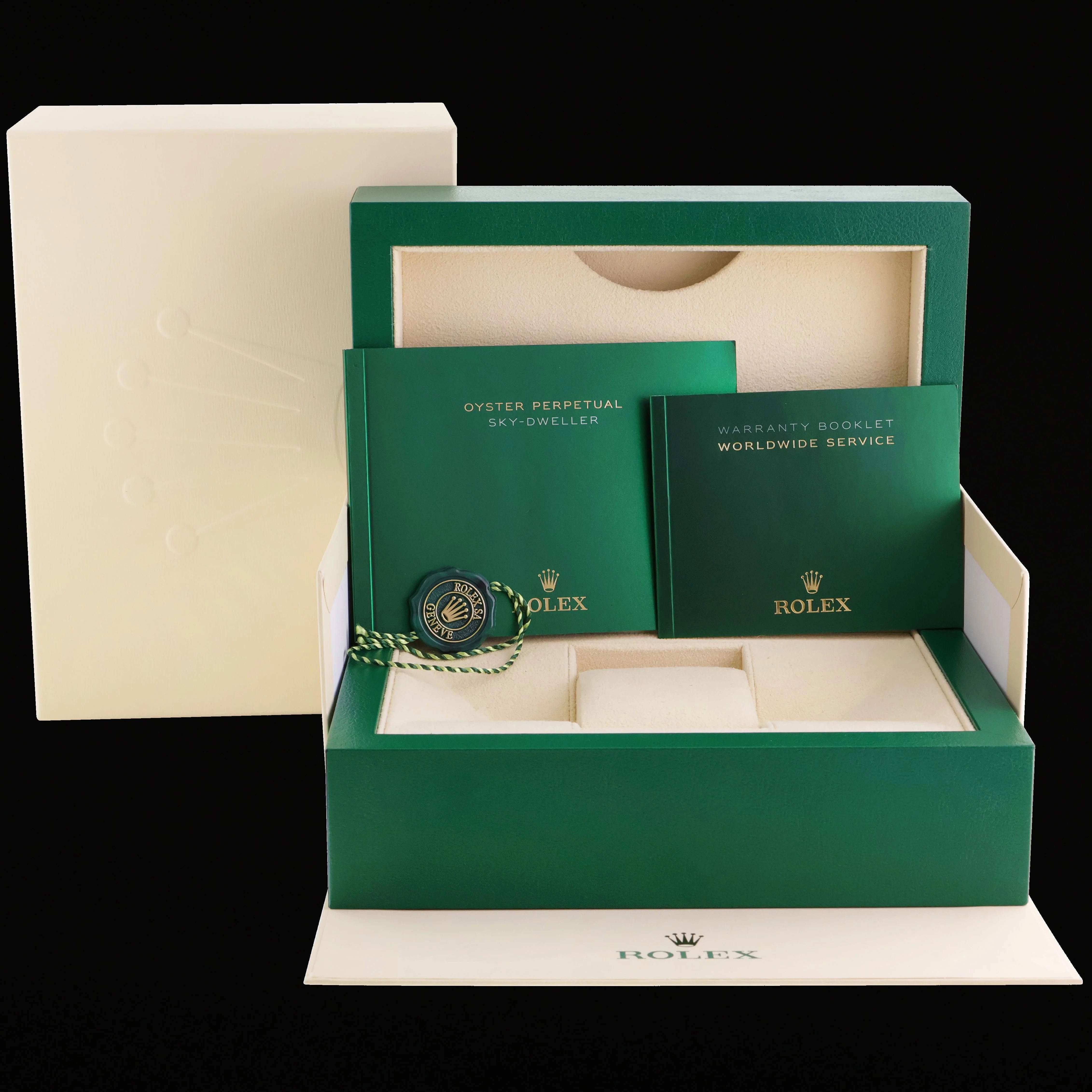 2023 Mint Rolex White Sky-Dweller White Gold Oysterflex 336239 Watch Box - Image 7