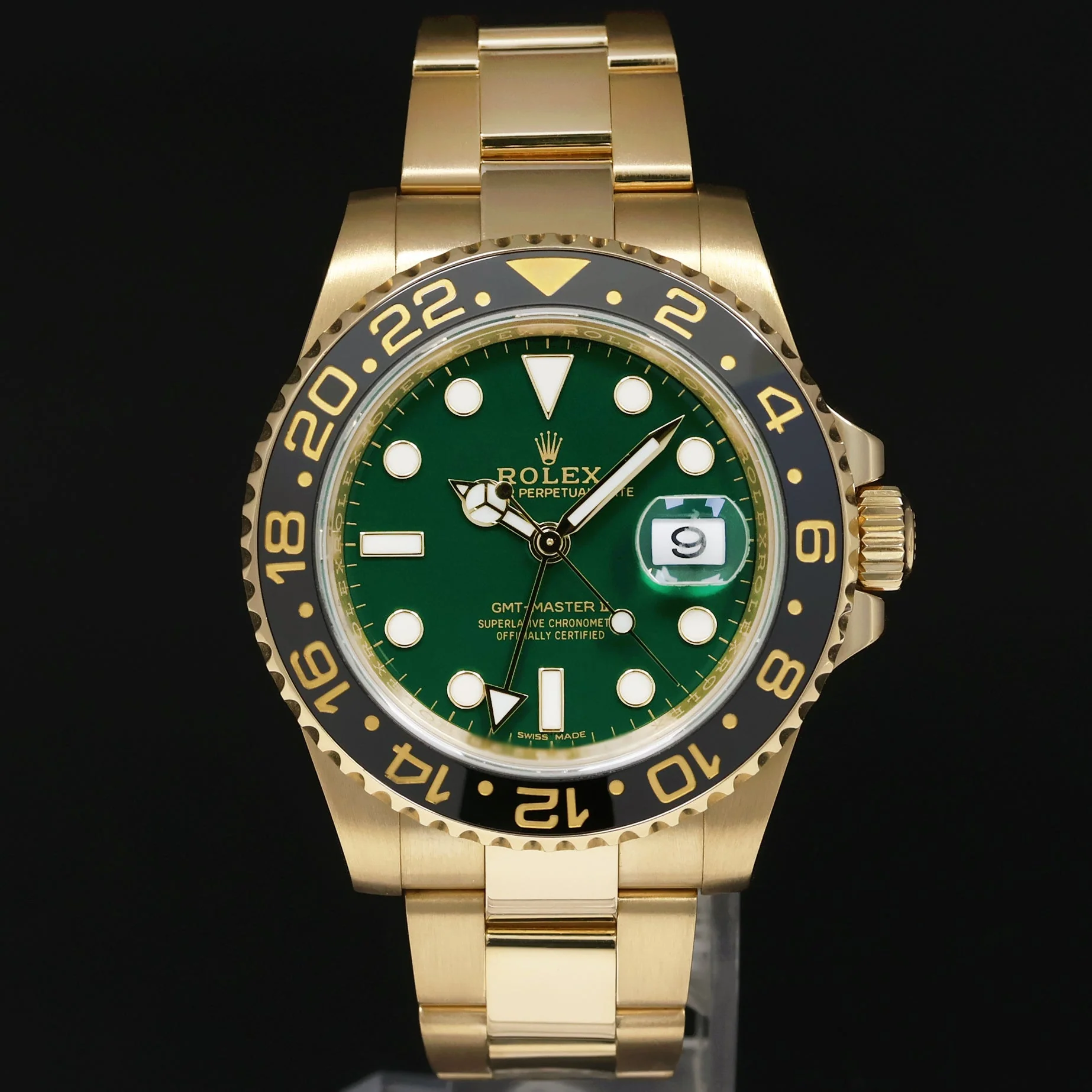 2026 RSC Papers MINT Rolex 116718LN GMT-Master II 2 Ceramic Green Yellow Gold Watch - Image 2