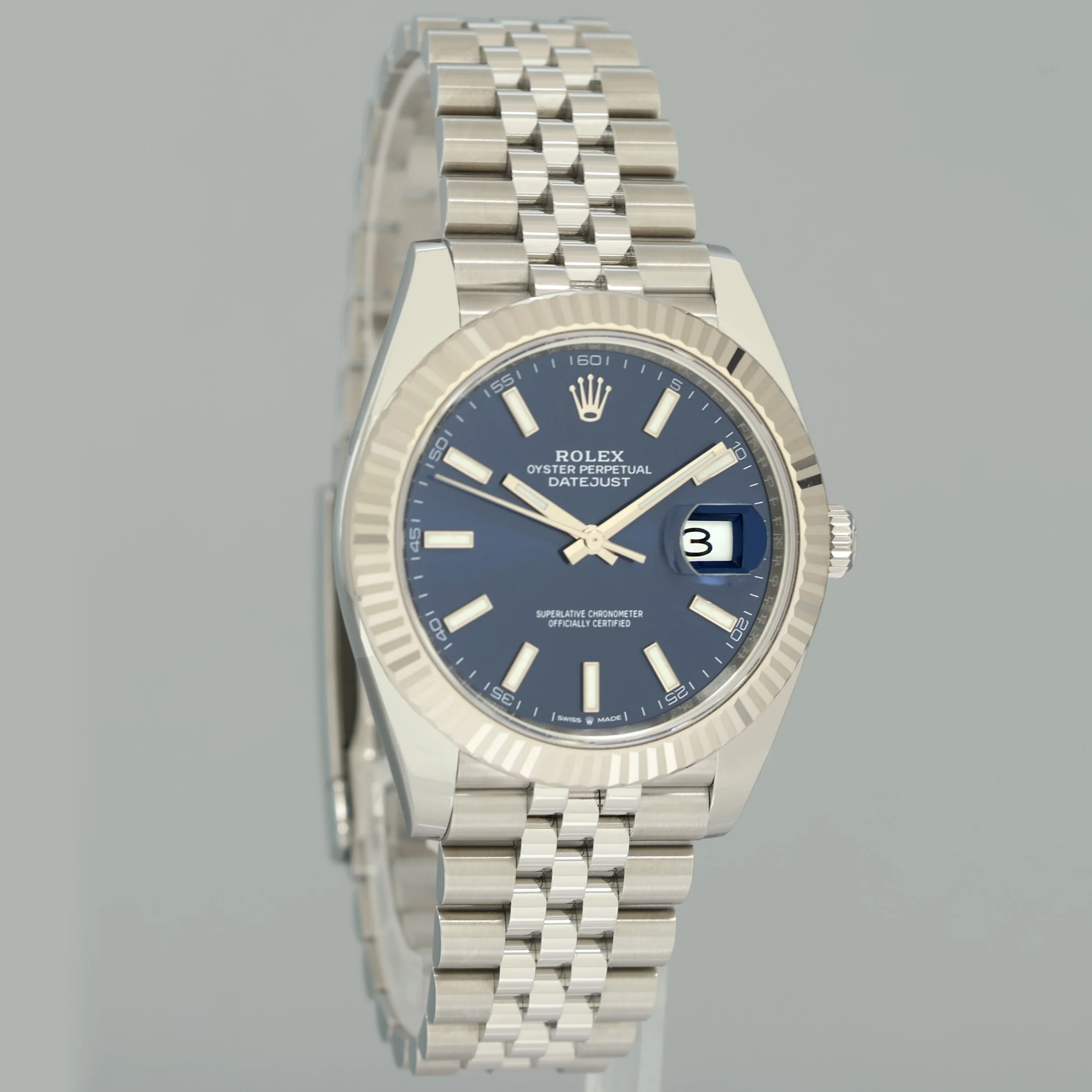 2026 NEW PAPERS Rolex DateJust 41 Blue Stick Jubilee Fluted 126334 Watch Box - Image 3