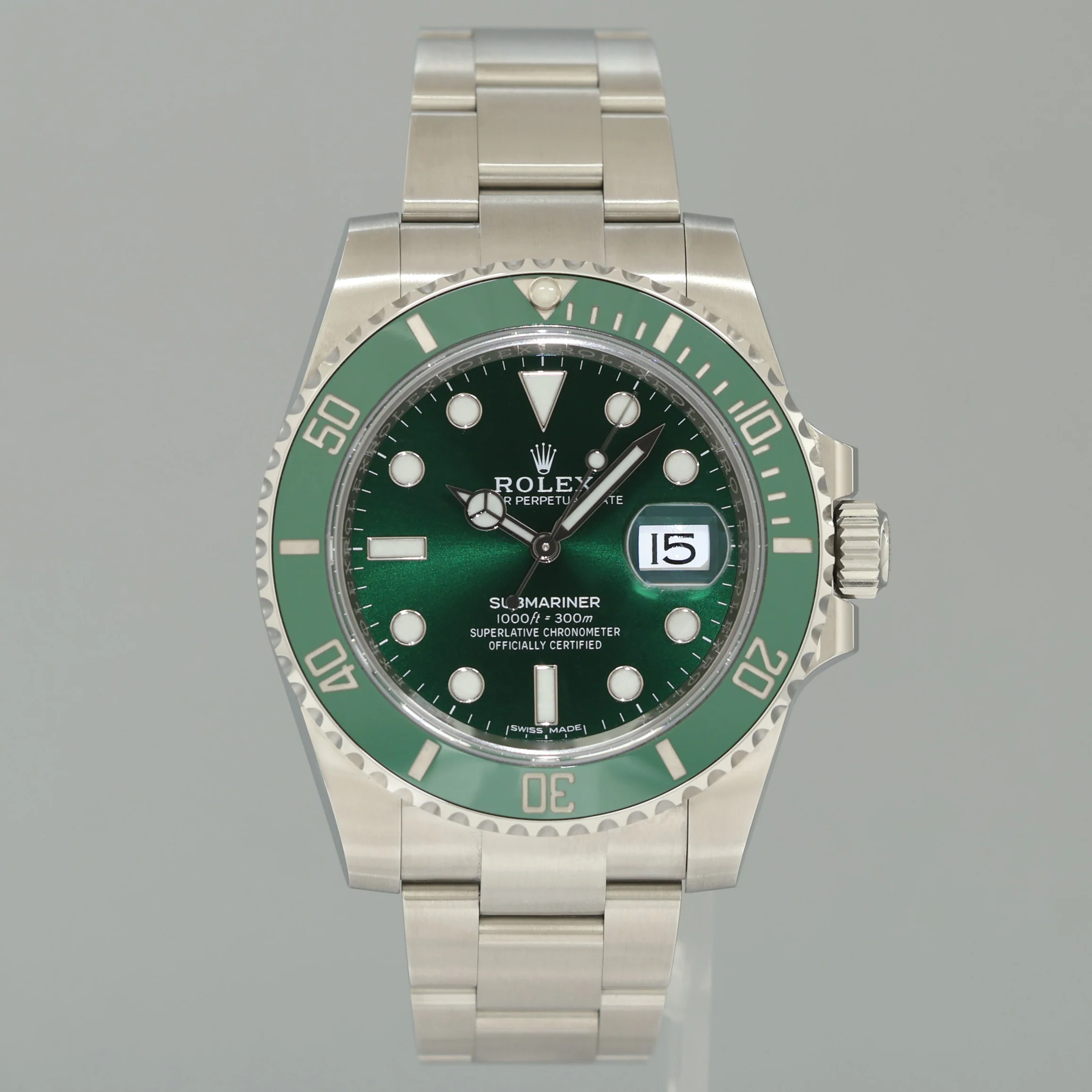 STICKERS JUNE 2020 NEW PAPERS Rolex Submariner Hulk 116610LV Green Ceramic Watch - Image 2
