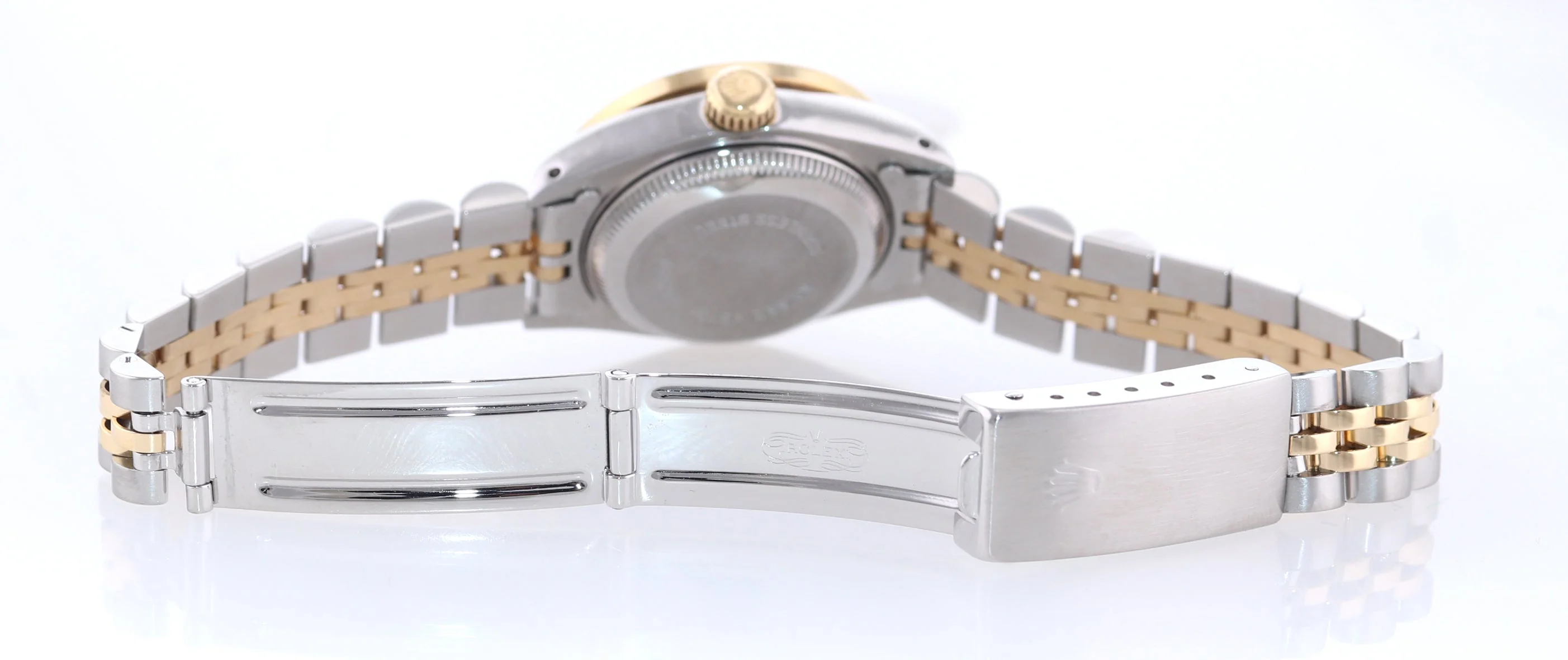 Diamond Ladies Rolex DateJust 26mm 69173 Two Tone Gold Jubilee Mother of Pearl Watch - Image 6