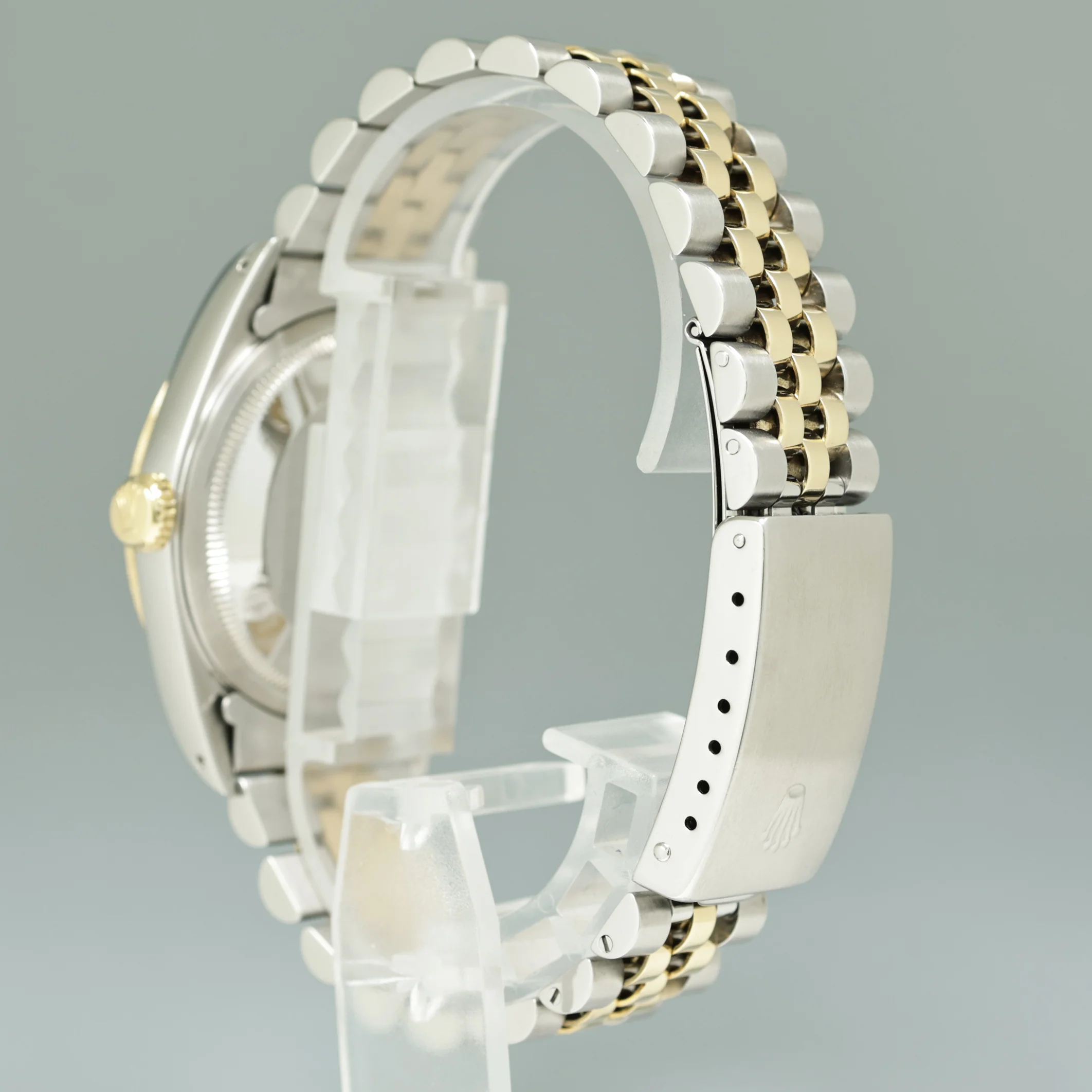 DIAMOND Pearl Rolex DateJust 16013 Two-Tone Yellow Gold 36mm Jubilee Watch Box - Image 4