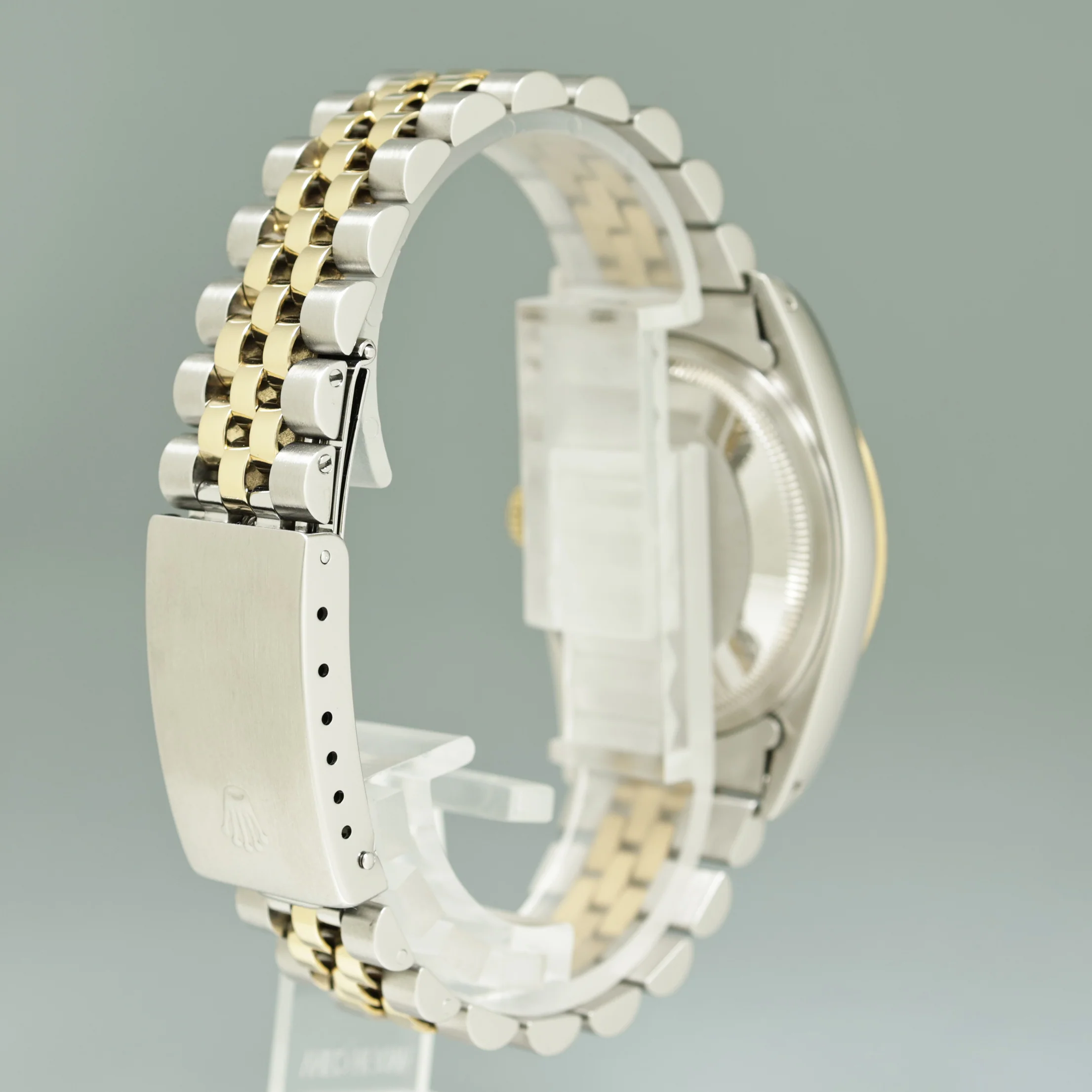 DIAMOND Pearl Rolex DateJust 16013 Two-Tone Yellow Gold 36mm Jubilee Watch Box - Image 6