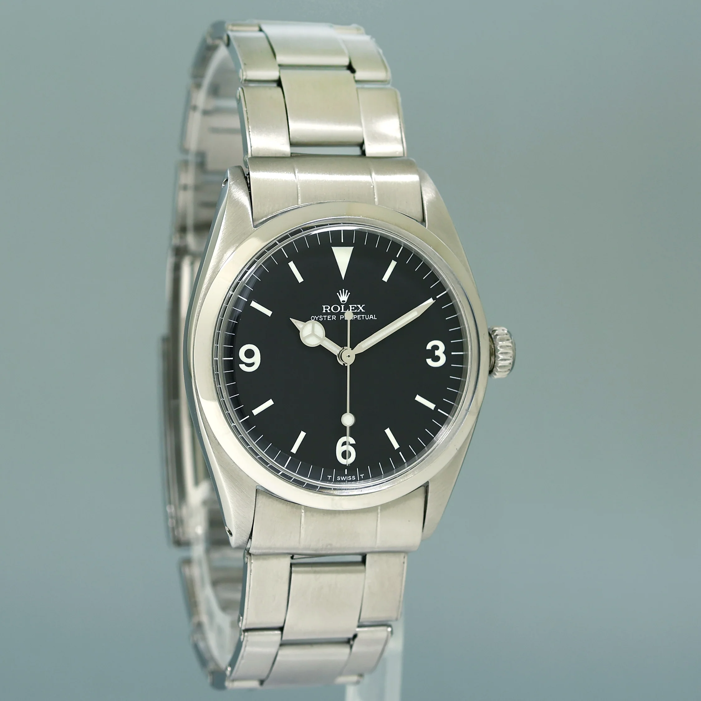 Rolex Oyster Perpetual Explorer 5504 Black Matte Steel 36mm Watch - Image 3