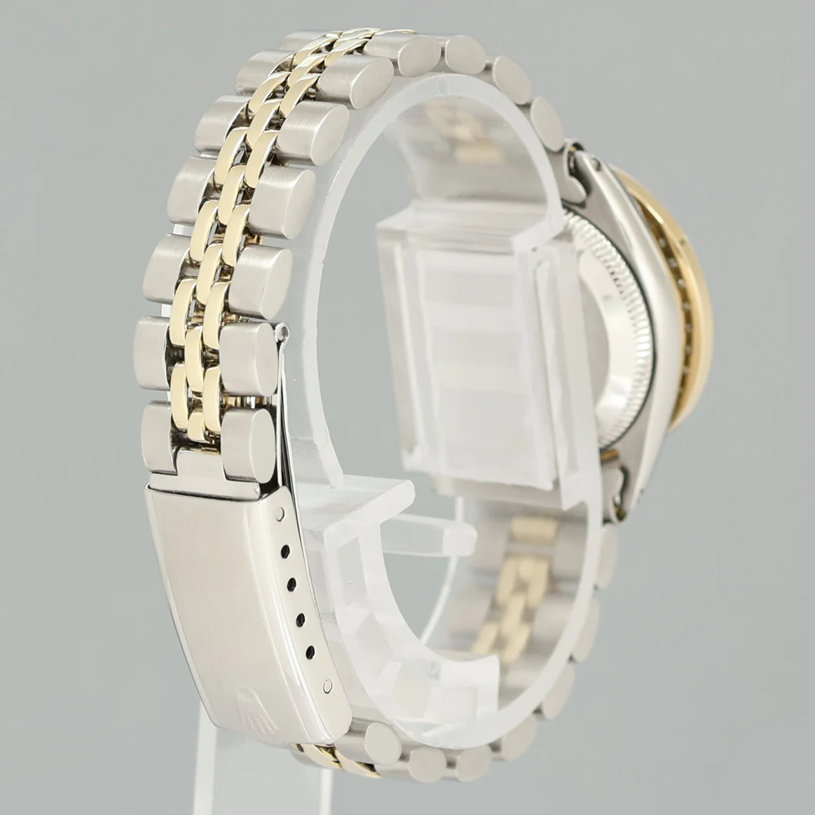 Ladies Rolex Date 26m 6519 Two Tone Yellow Gold MOP Diamond Jubilee Steel Watch Box - Image 6
