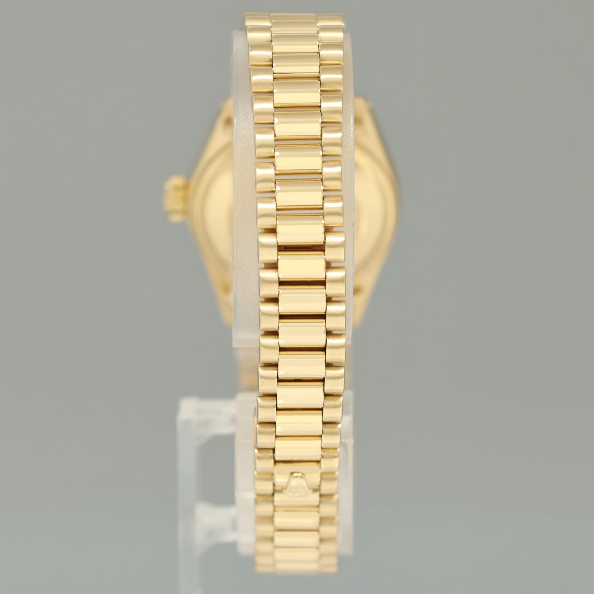 Ladies Rolex DateJust Mother of Pearl Diamond President 26mm 6917 Yellow Gold Watch Box - Image 5