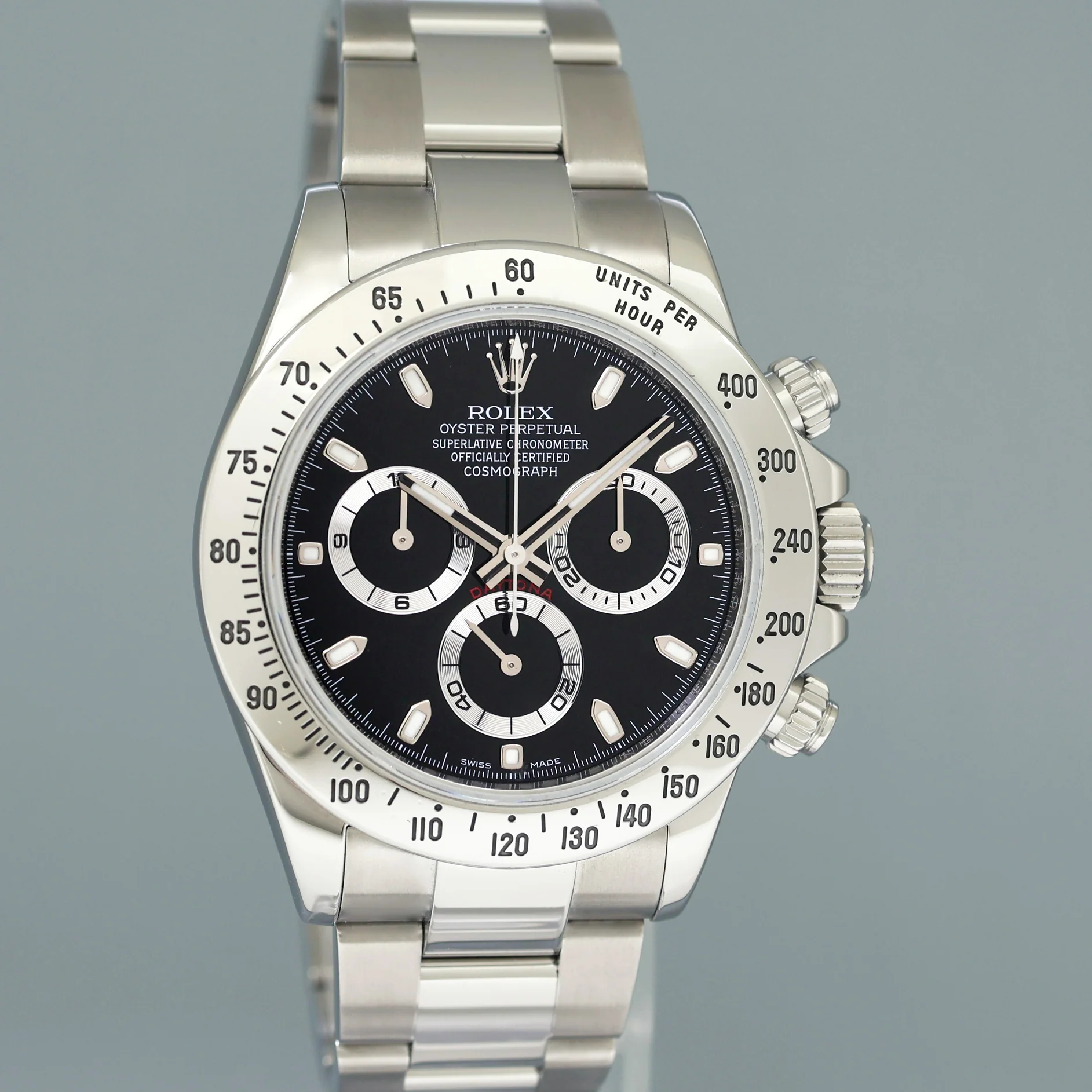 MINT 2012 PAPERS Rolex Daytona 116520 Black Steel Cosmograph Watch Box - Image 3