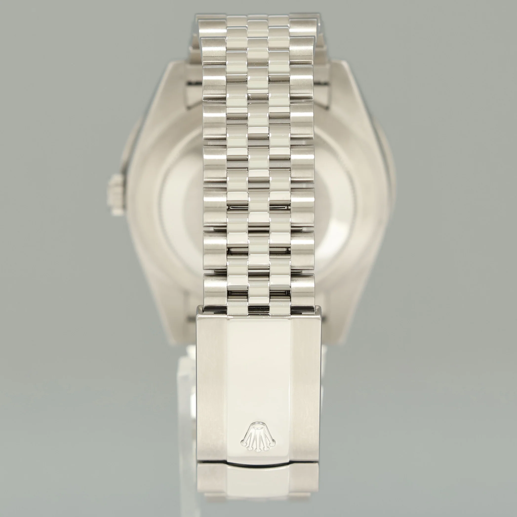 DIAMOND BEZEL Rolex DateJust 41 Steel 126300 Blue Roman Jubilee Dial Oyster Watch Box - Image 5