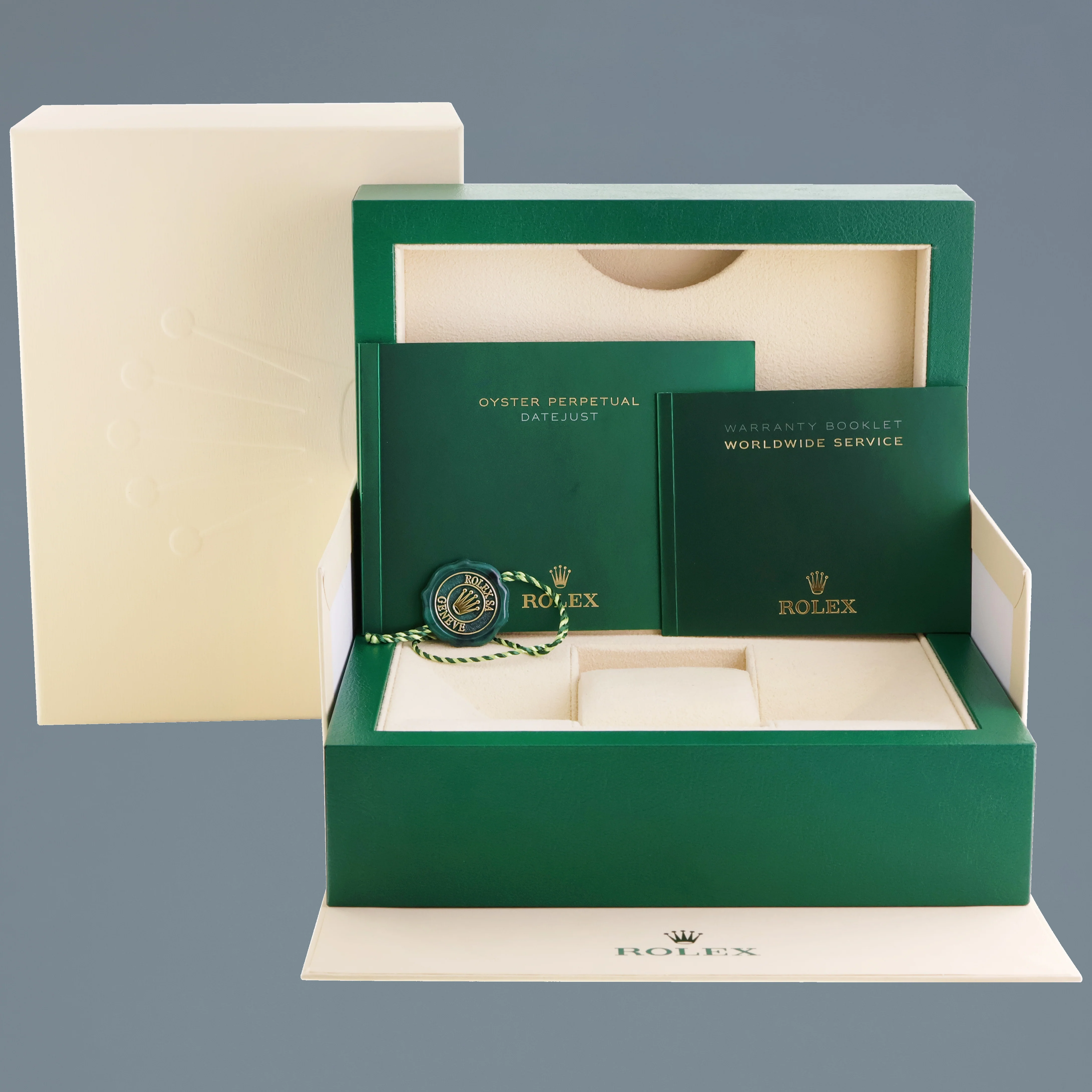 DIAMOND BEZEL Rolex DateJust 41 Steel 126300 Blue Roman Jubilee Dial Oyster Watch Box - Image 7