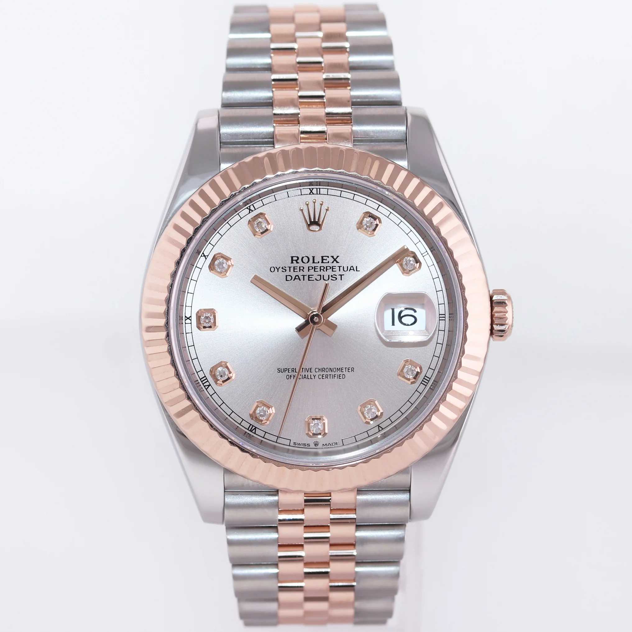 MINT PAPERS Rolex DateJust 41 126331 Diamond Rose Gold Two-Tone Jubilee Watch Box - Image 2