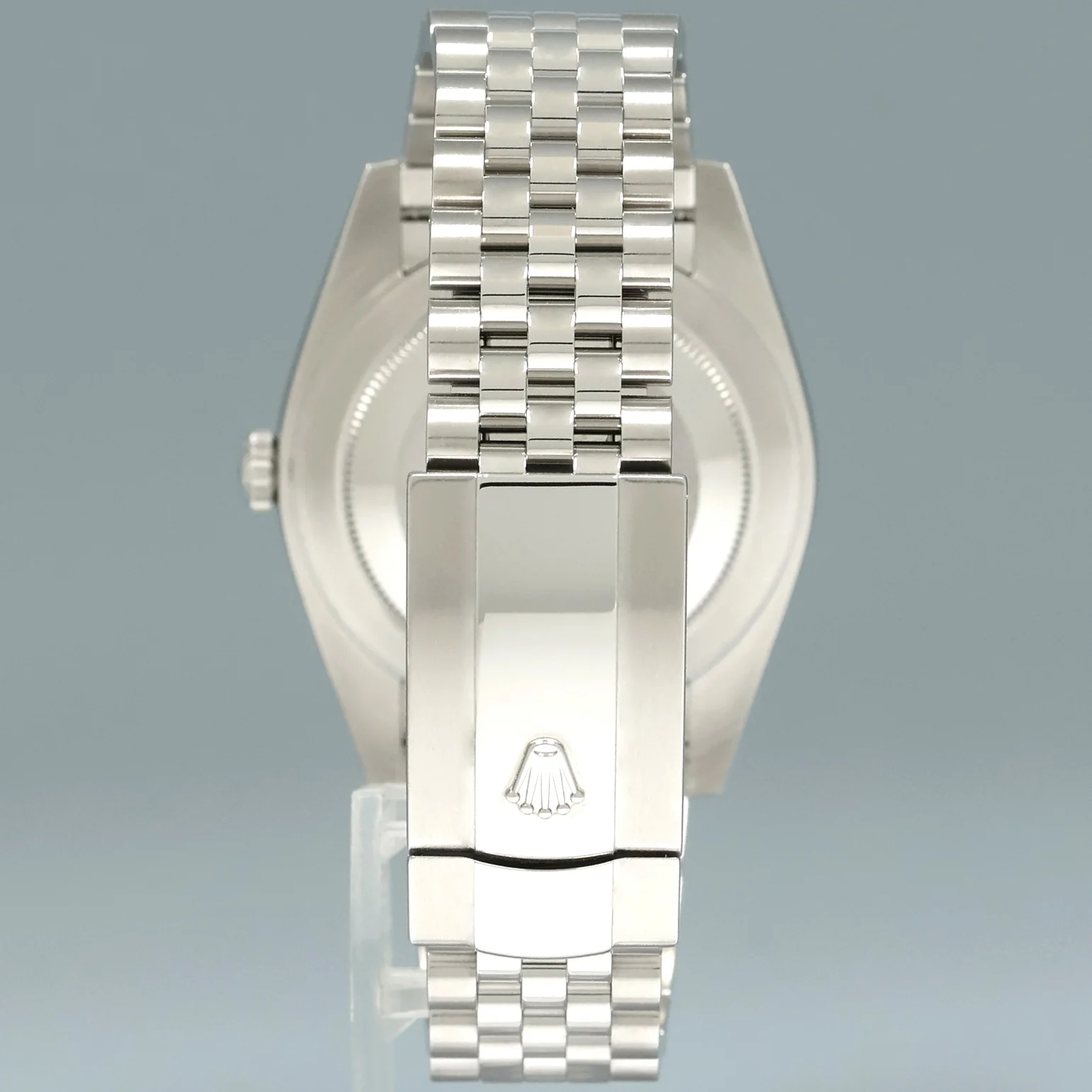 MINT PAPERS Rolex DateJust 41 Blue Stick Steel 41mm Jubilee White Gold Fluted 126334 Watch - Image 5