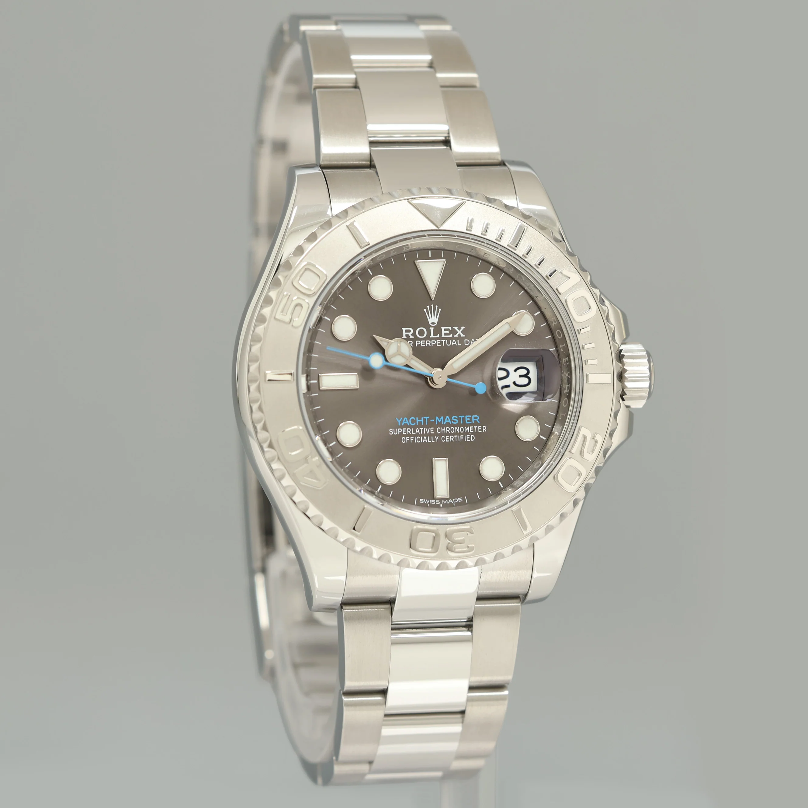 MINT PAPERS Rolex Yacht-Master 116622 Rhodium Steel Platinum Blue 40mm Watch Box - Image 3