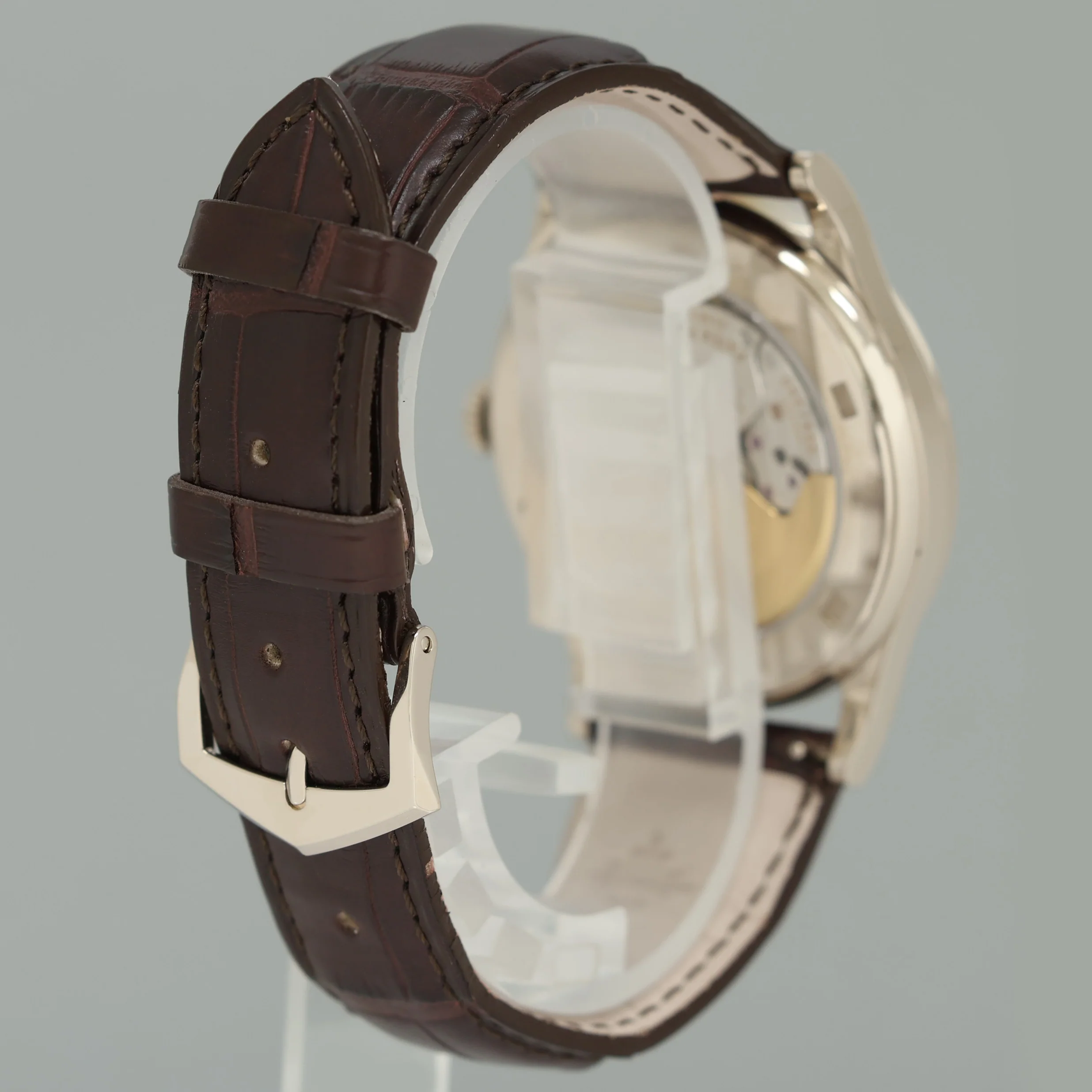 2010 PAPERS MINT Patek Philippe 5296G 38mm White Gold Calatrava Leather Watch - Image 6