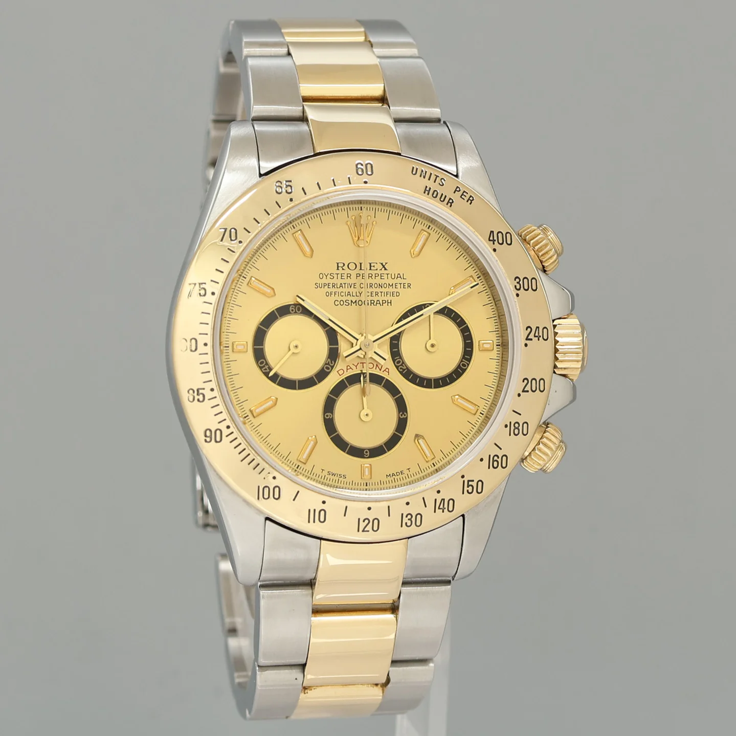 MINT Rolex Daytona 16523 Zenith Two Tone Yellow Gold Champagne Inverted 6 Watch Box - Image 3