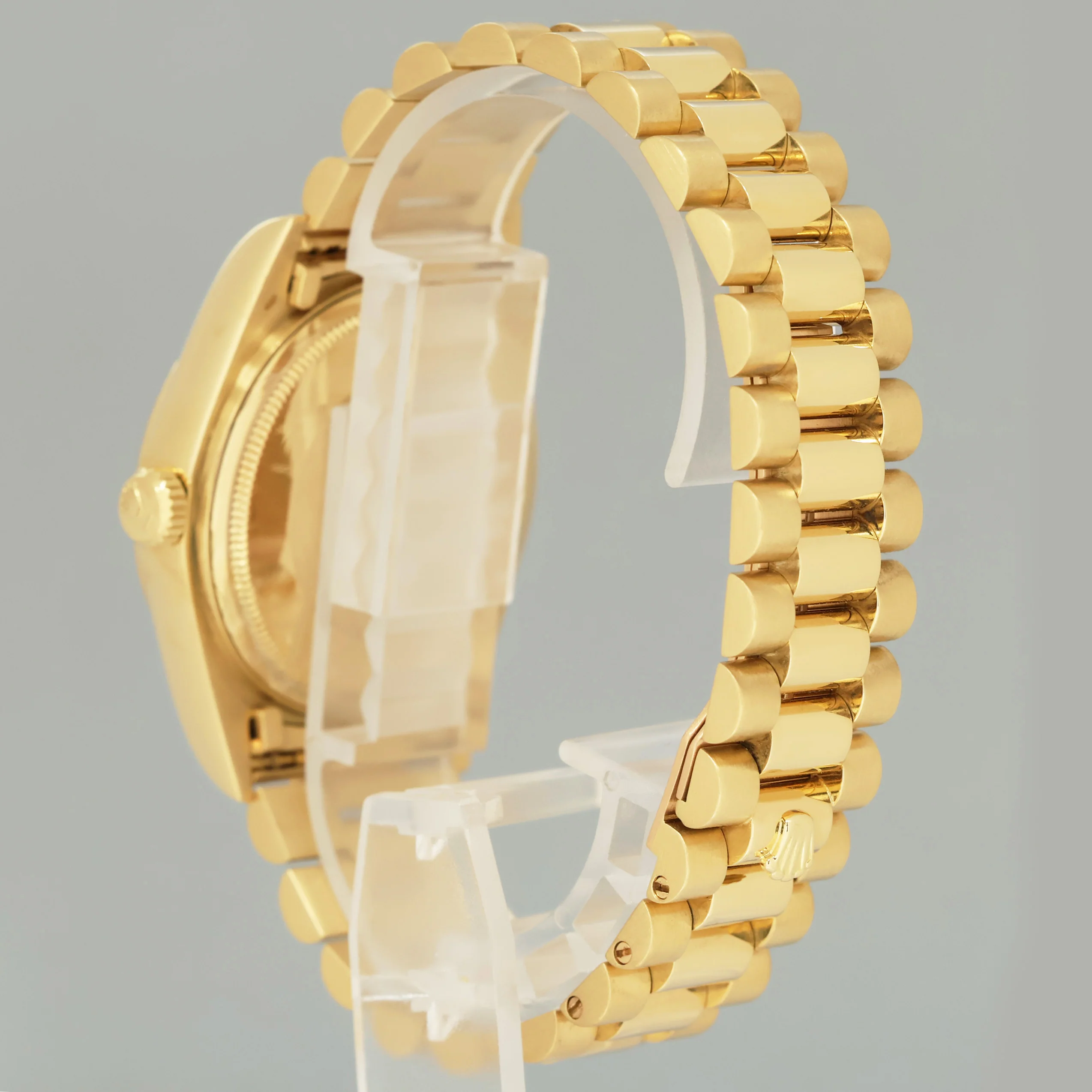 MINT Rolex President Day-Date Silver Diamond 18038 Quickset Yellow Gold Watch Box - Image 4