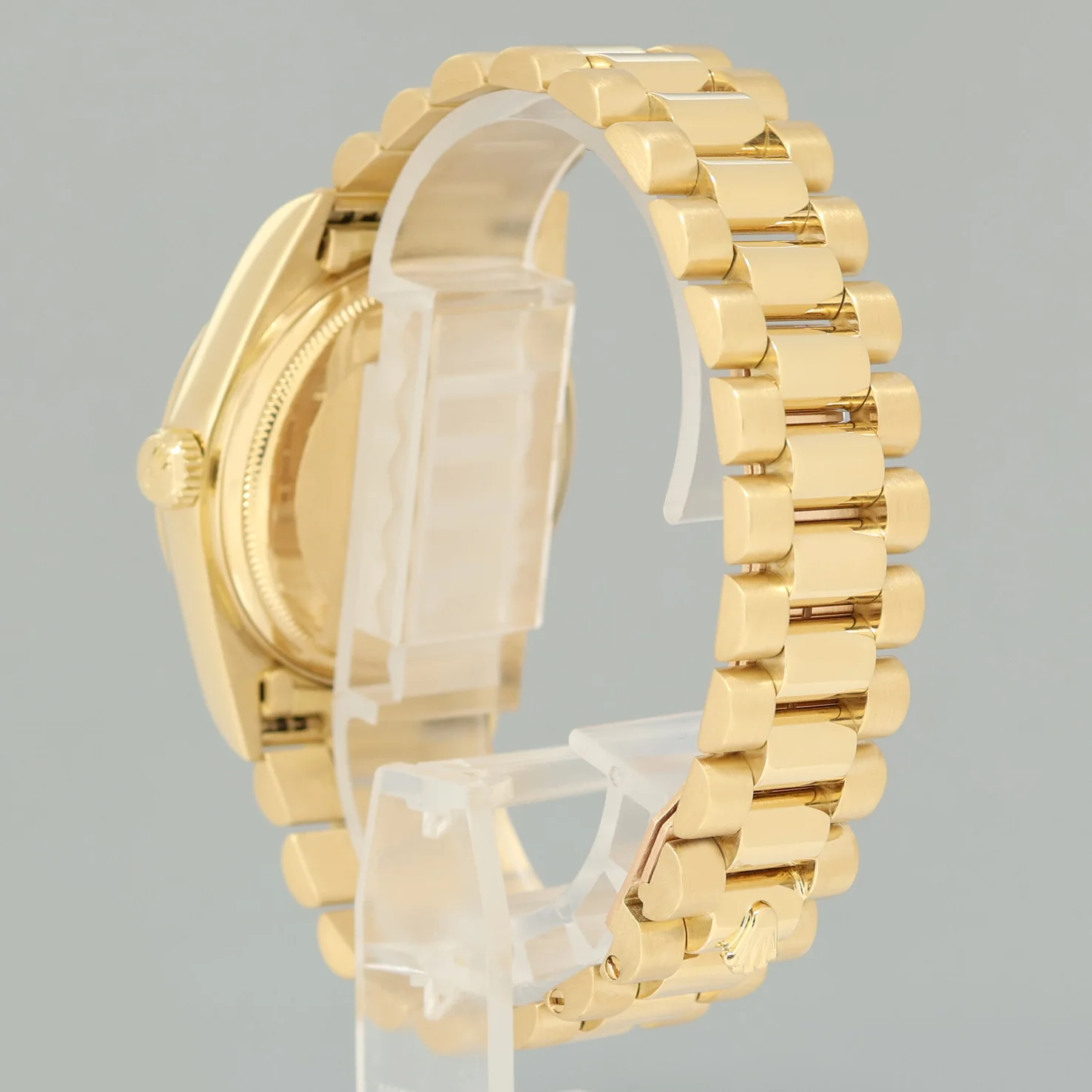 PAPERS MINT Rolex President Day-Date Champagne Roman 18038 Quickset Gold Watch - Image 4