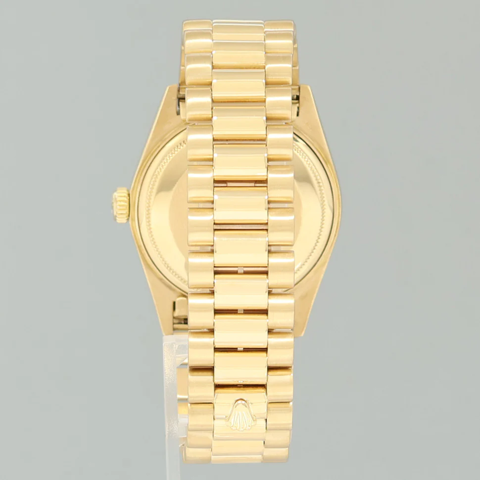 PAPERS MINT Rolex President Day-Date Champagne Roman 18038 Quickset Gold Watch - Image 5