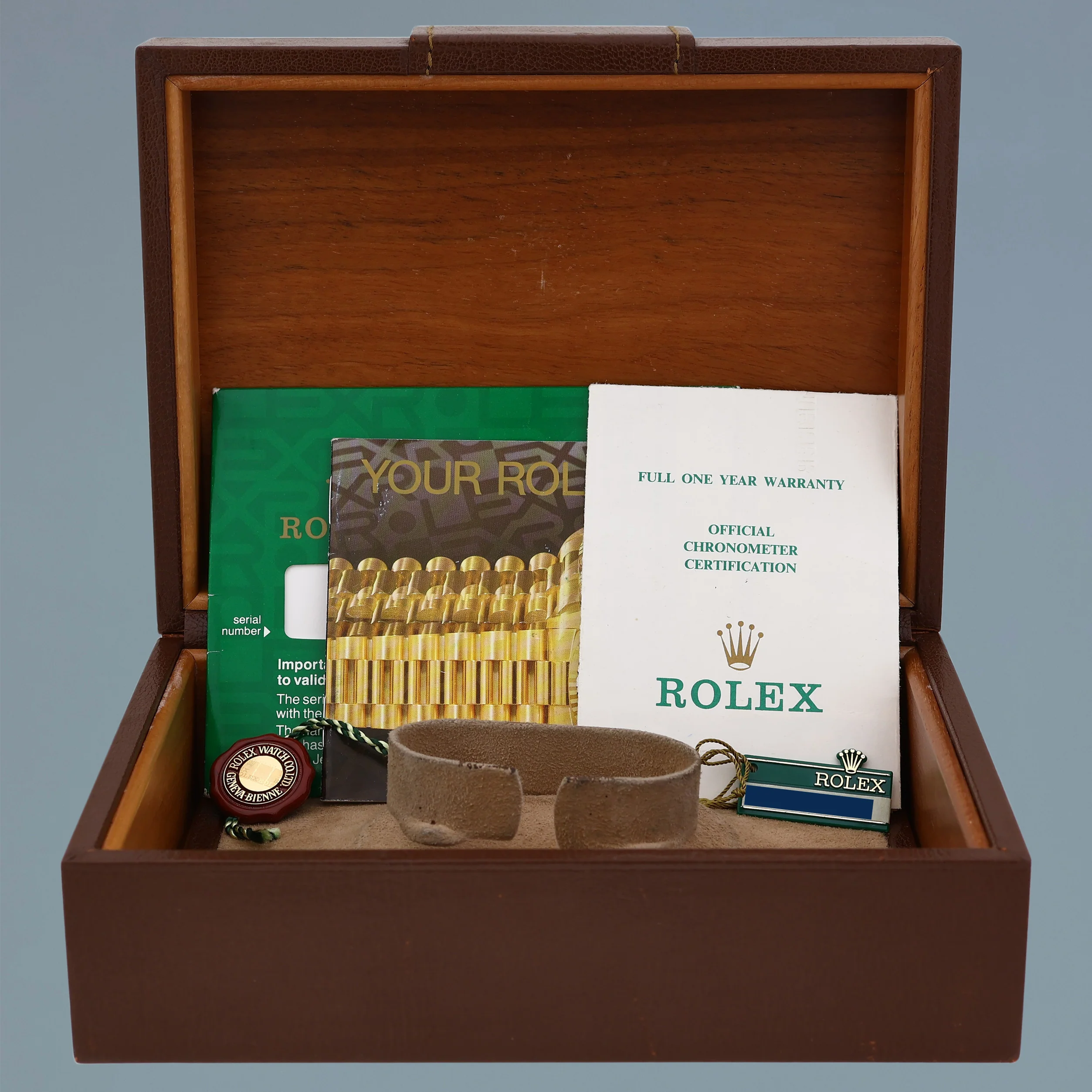 PAPERS MINT Rolex President Day-Date Champagne Roman 18038 Quickset Gold Watch - Image 7