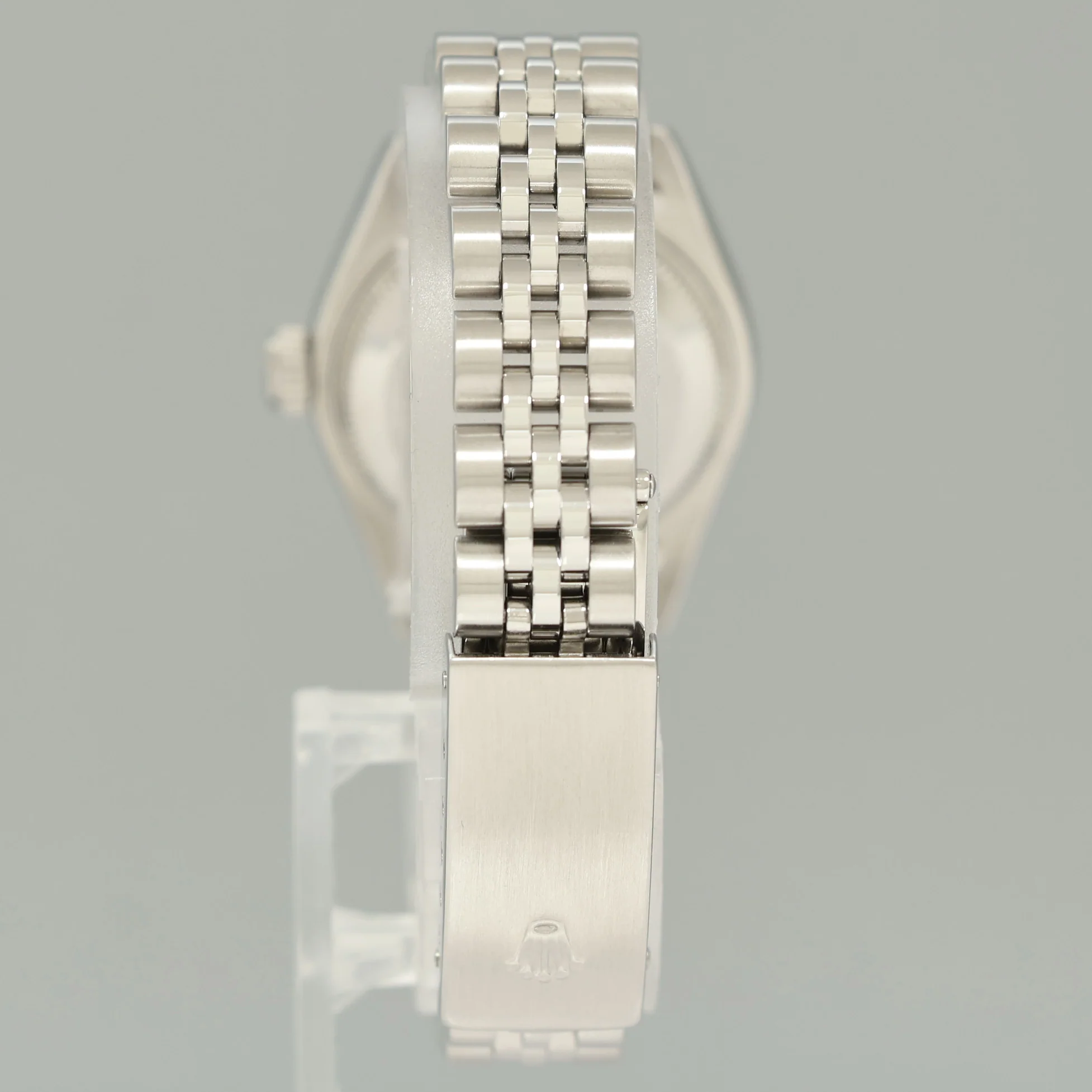 MINT Ladies Rolex 79174 DateJust 26mm Silver Diamond Fluted Bezel Jubilee Watch Box - Image 5