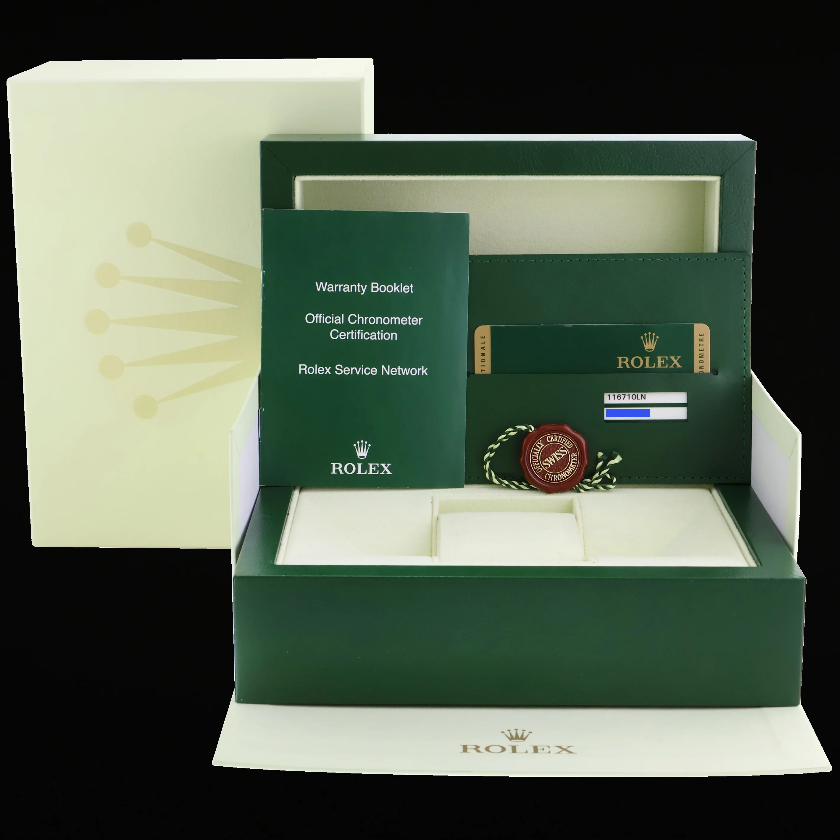 PAPERS MINT Rolex GMT Master II 116710LN Steel Ceramic Black 40mm Watch Box - Image 7