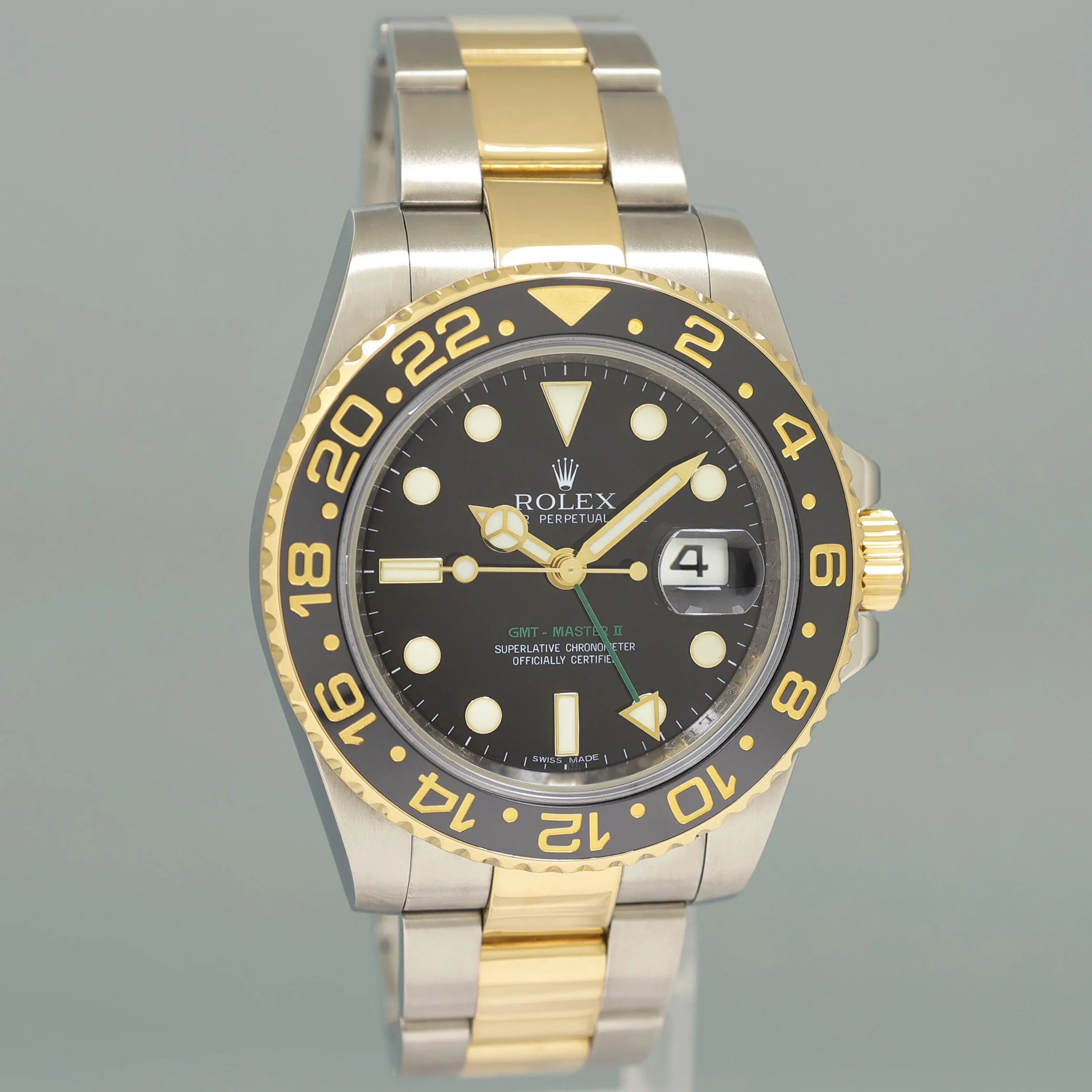 PAPERS MINT Rolex GMT-Master II 2 Ceramic 116713LN Black Two Tone Steel Gold Watch Box - Image 3